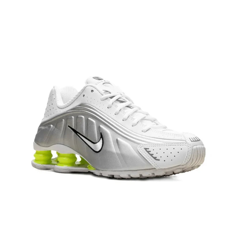Nike Shox R4 Silver White Yellow