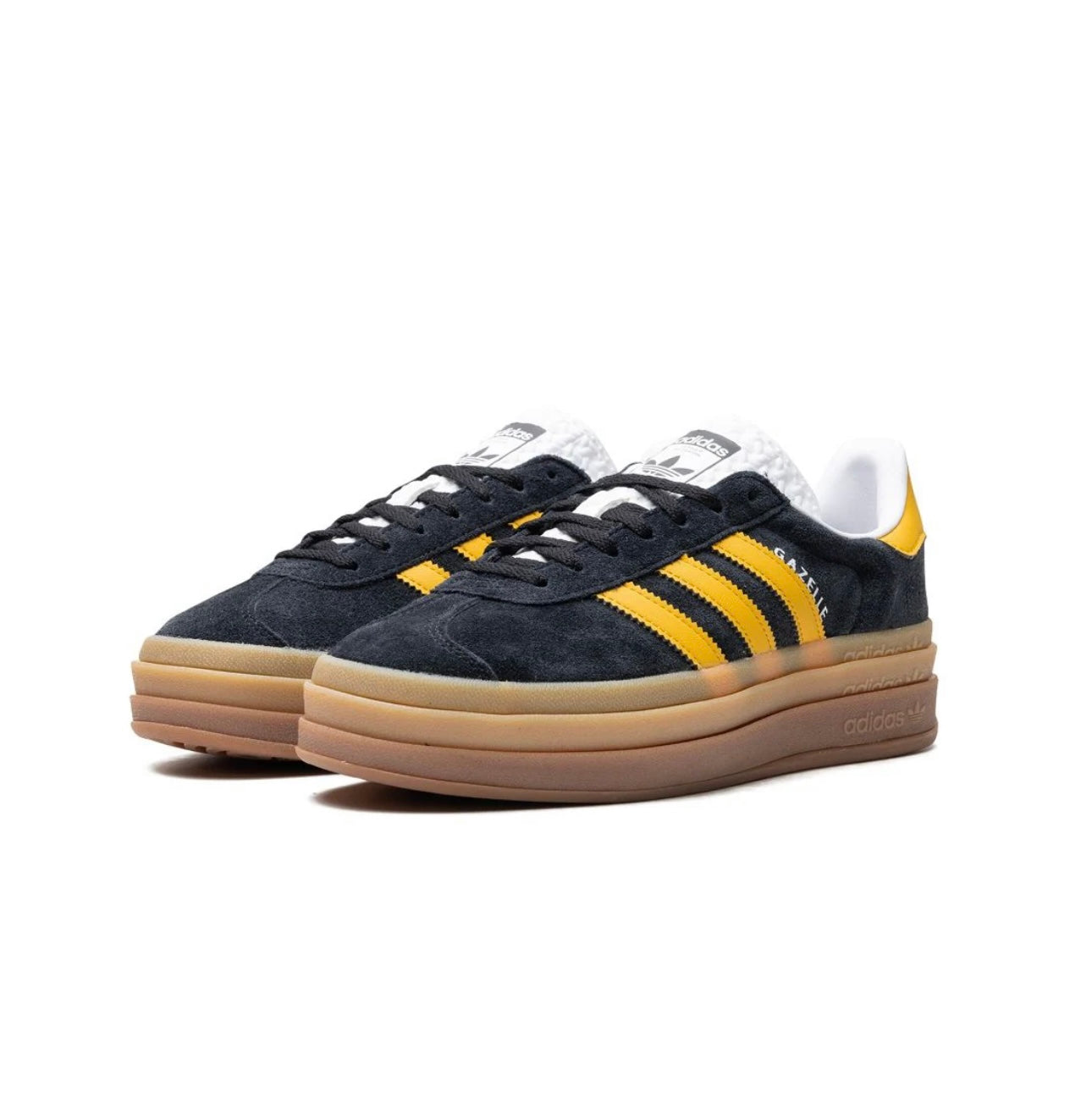 Adidas gazelle Black & Yellow Platform