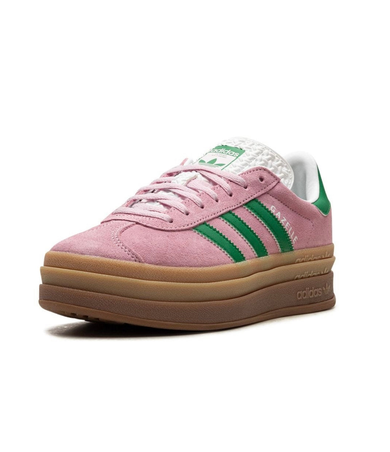 Adidas gazelle Pink Green Platform