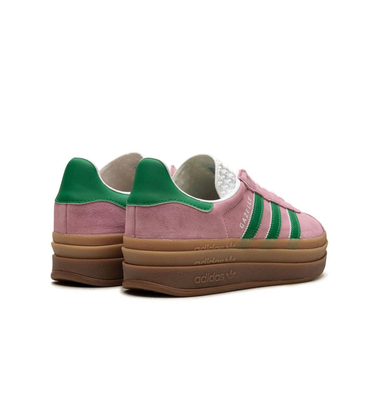 Adidas gazelle Pink Green Platform