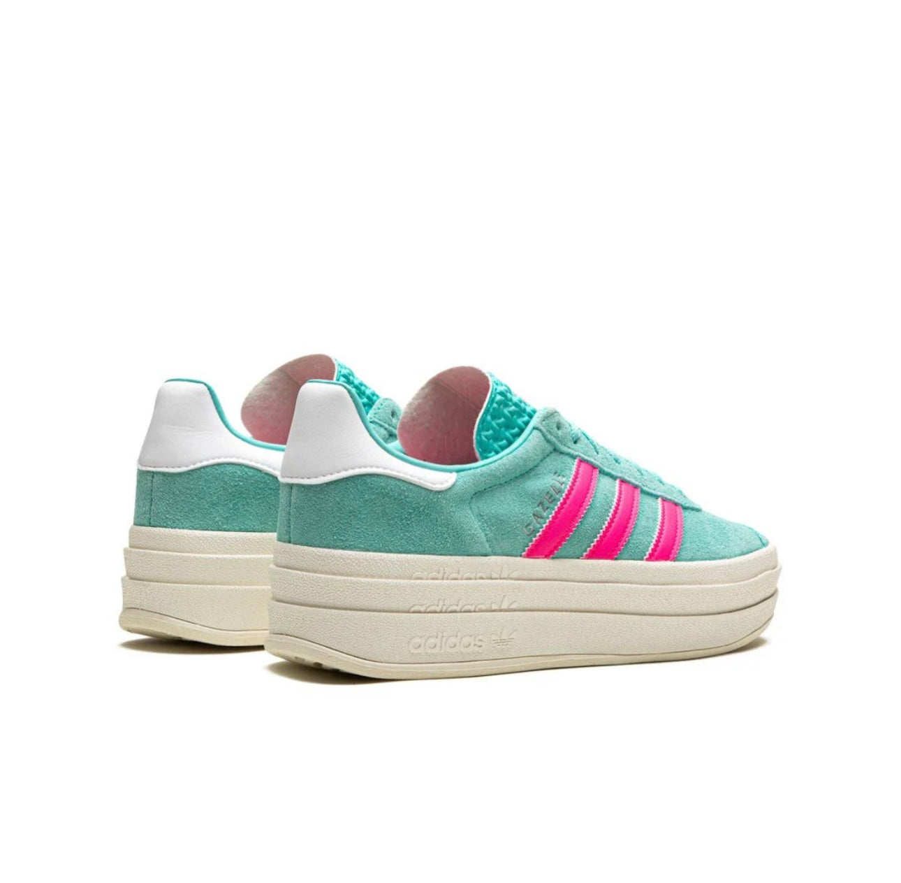 Adidas gazelle Light Blue pink Platform