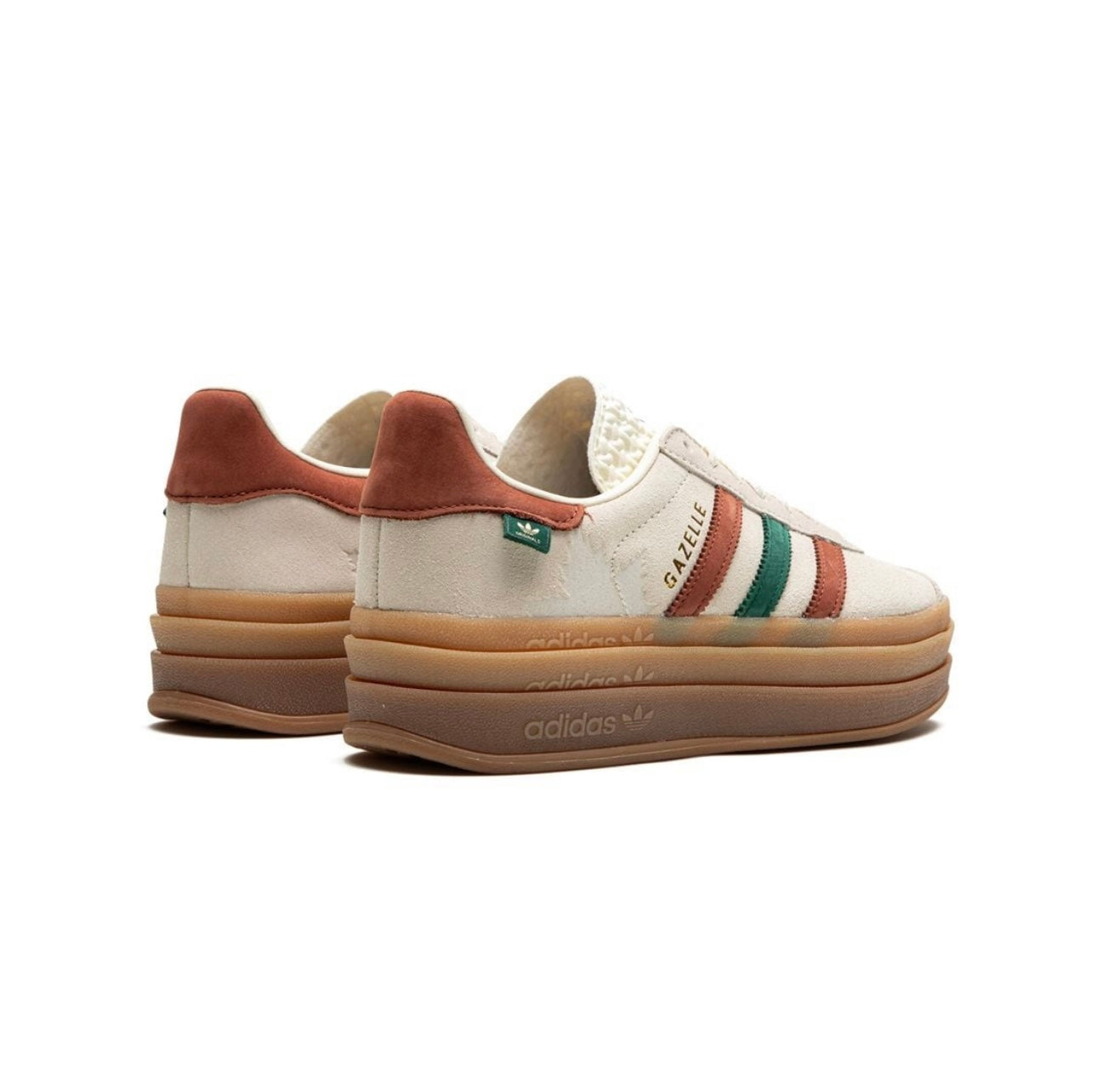 Adidas gazelle Grey Green Red Platform