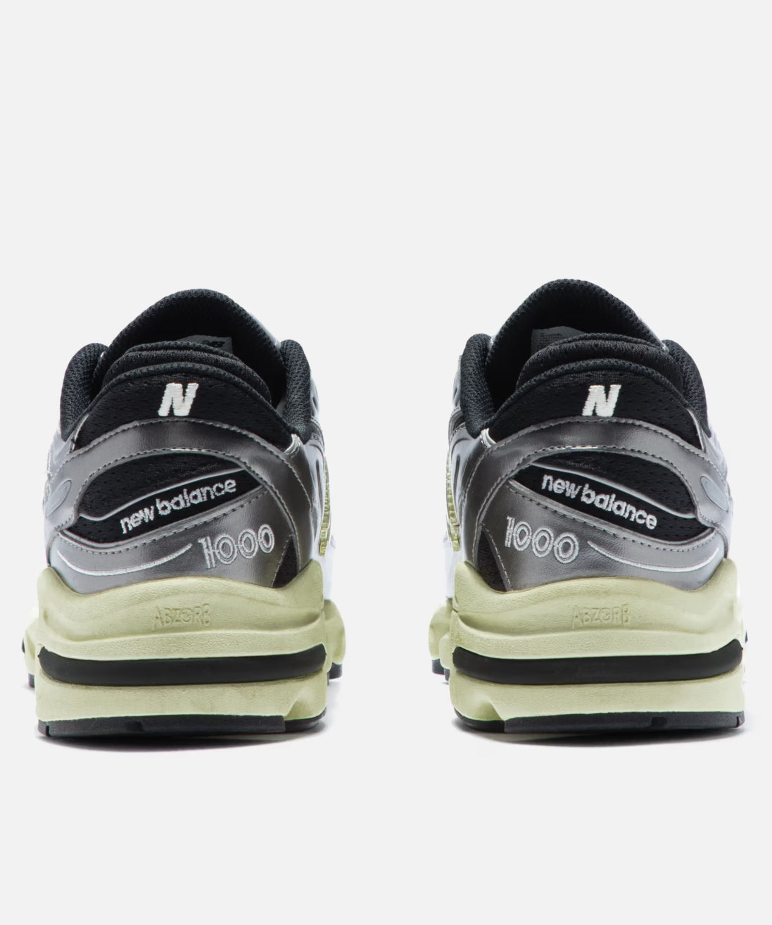 New Balance 1000 Silver and Green