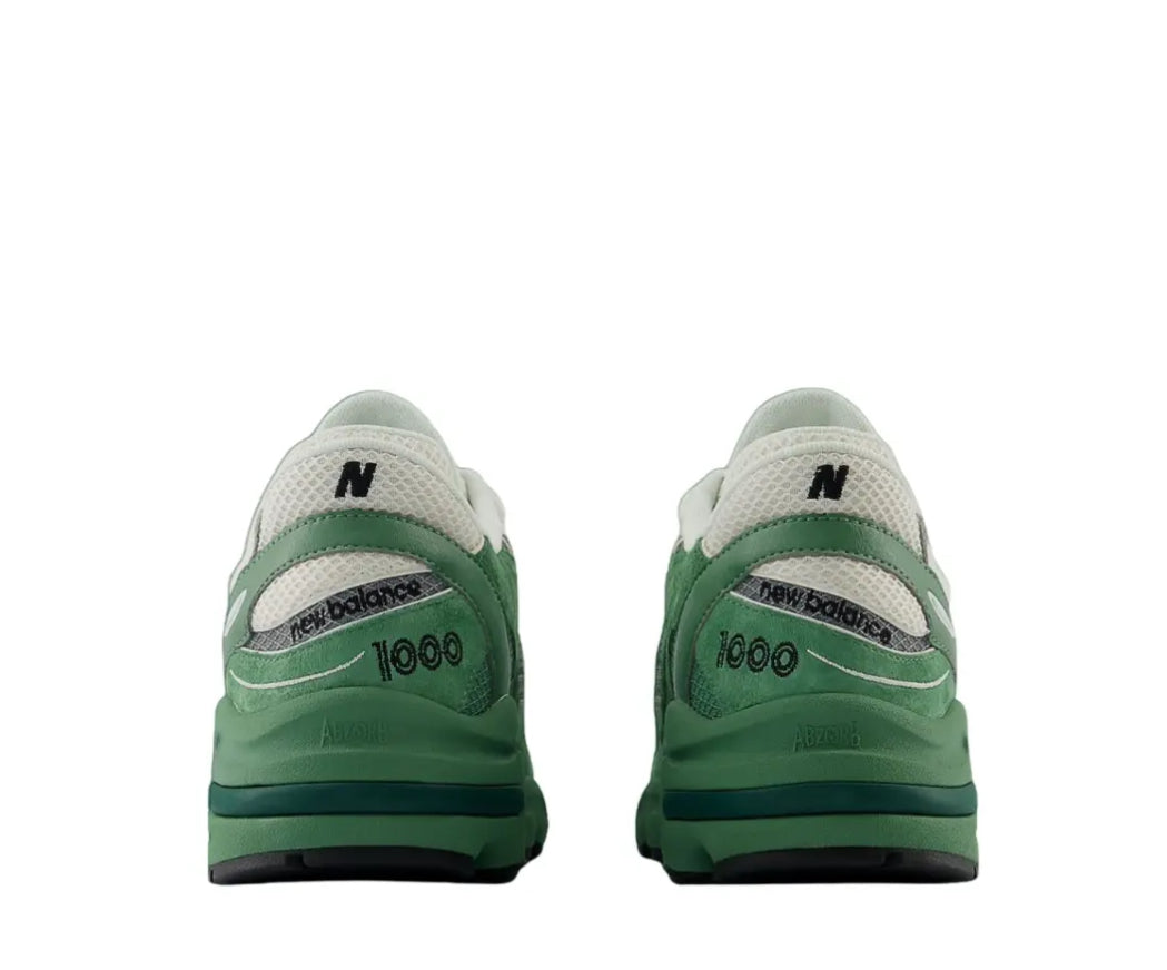 New Balance 1000 White and Green