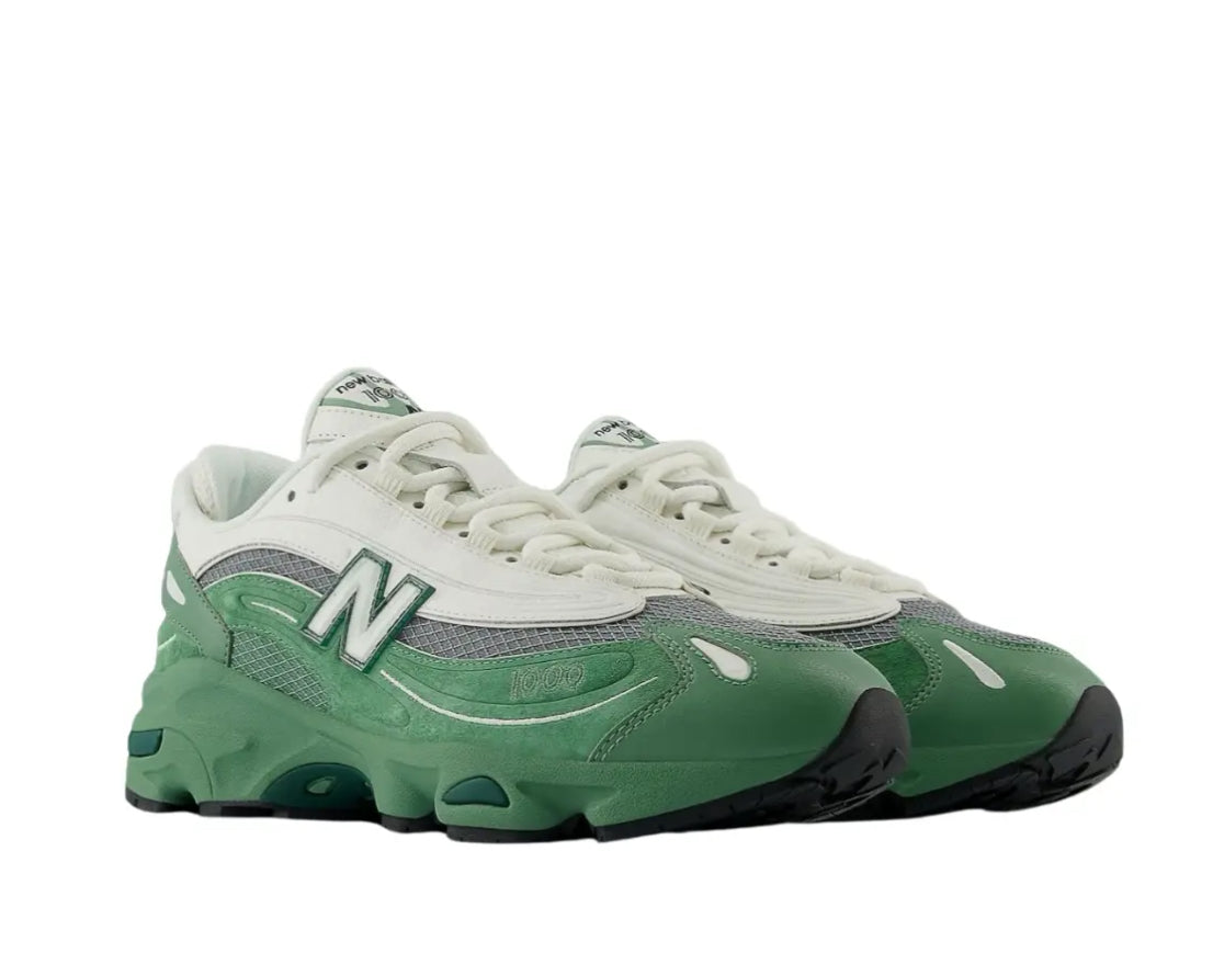 New Balance 1000 White and Green