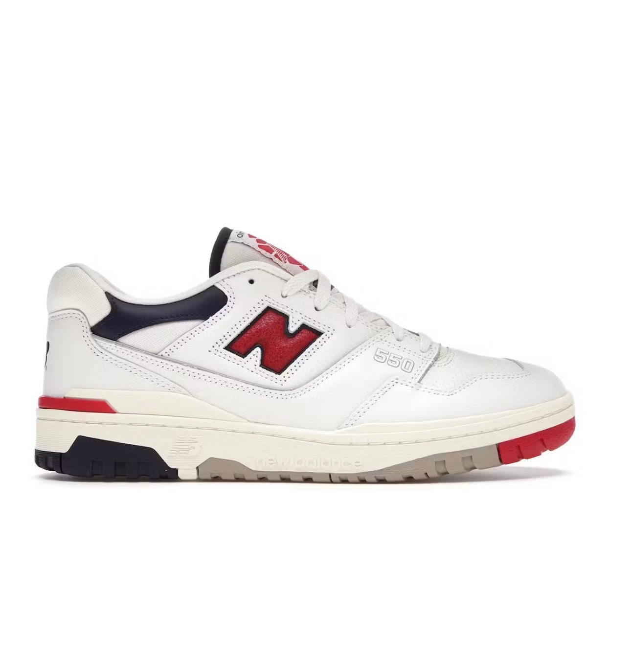 New Balance 550 red white black