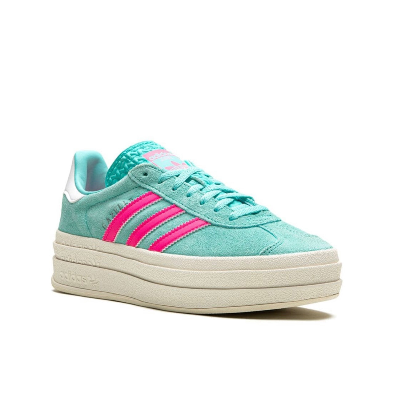 Adidas gazelle Light Blue pink Platform