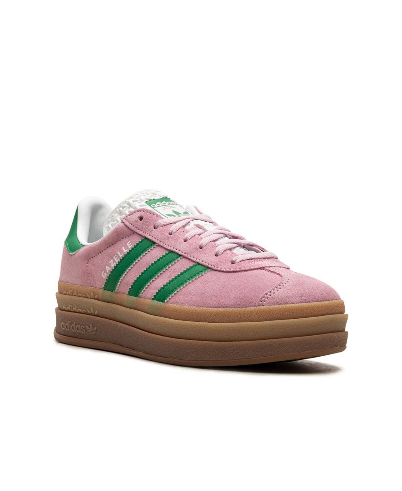 Adidas gazelle Pink Green Platform