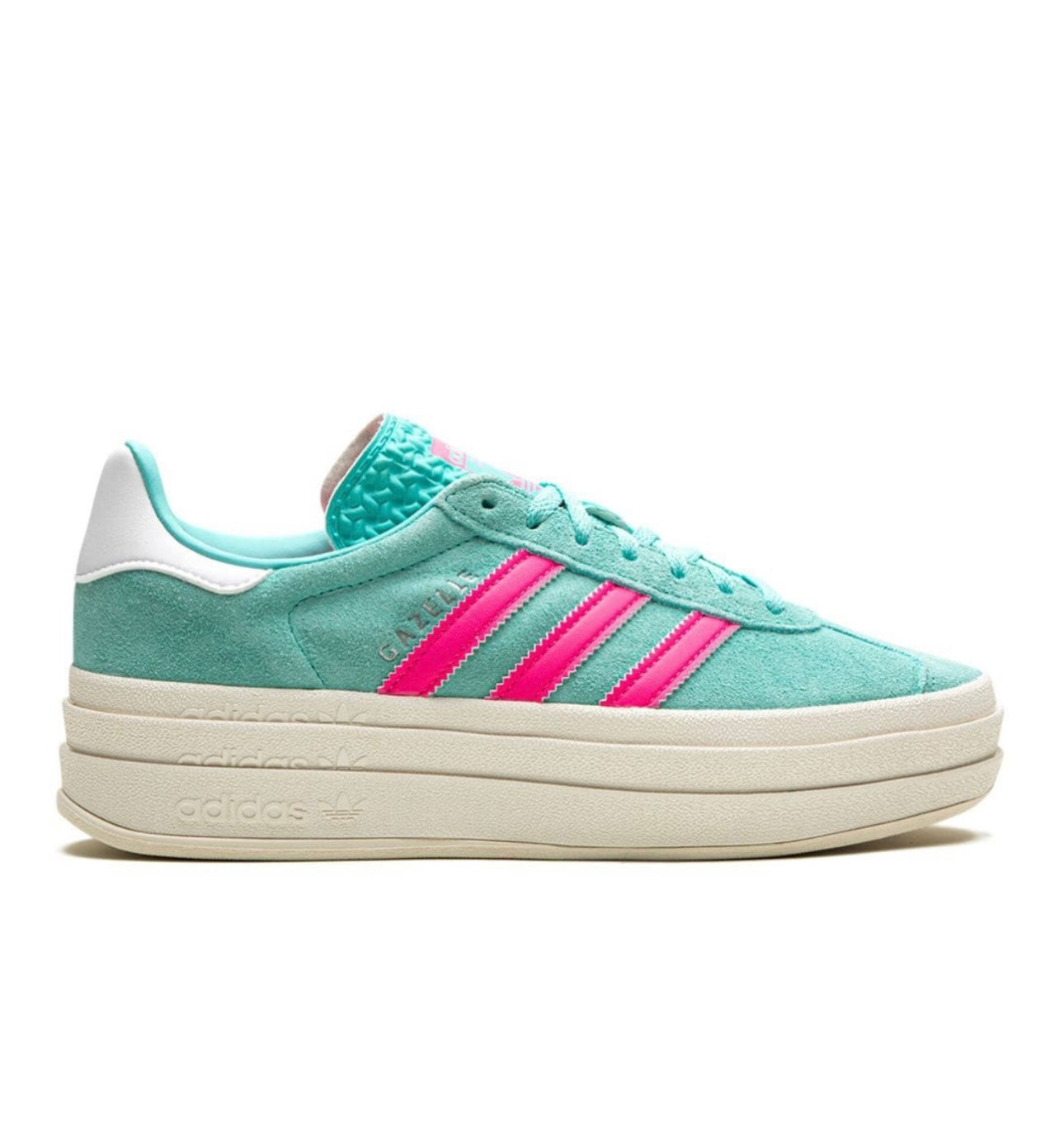 Adidas gazelle Light Blue pink Platform