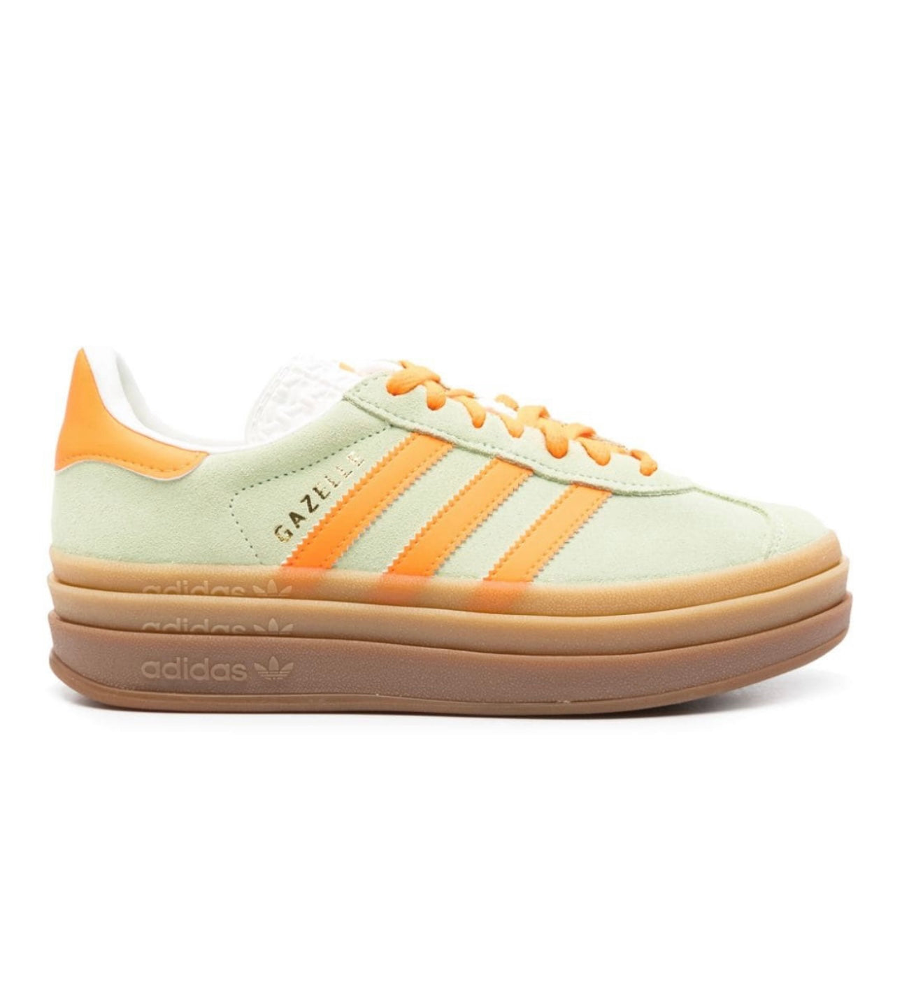 Adidas gazelle Light Green Yellow Platform