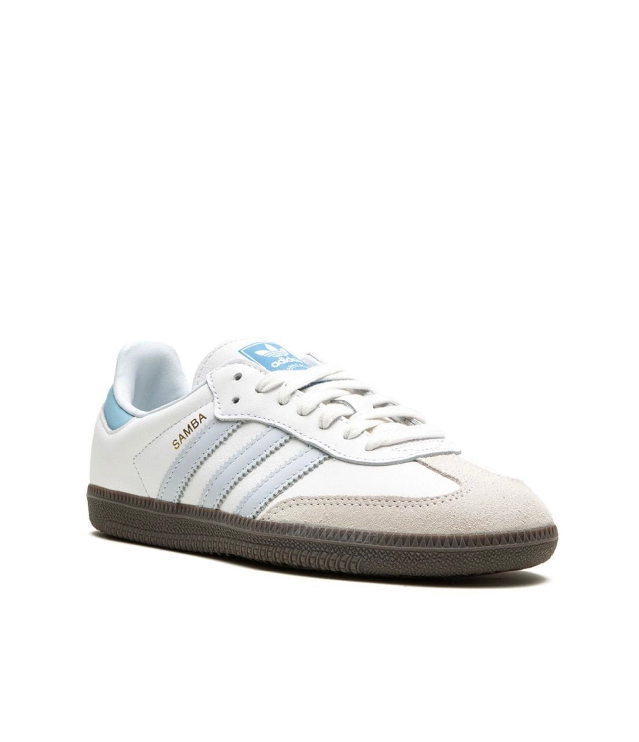 Adidas Samba white light blue