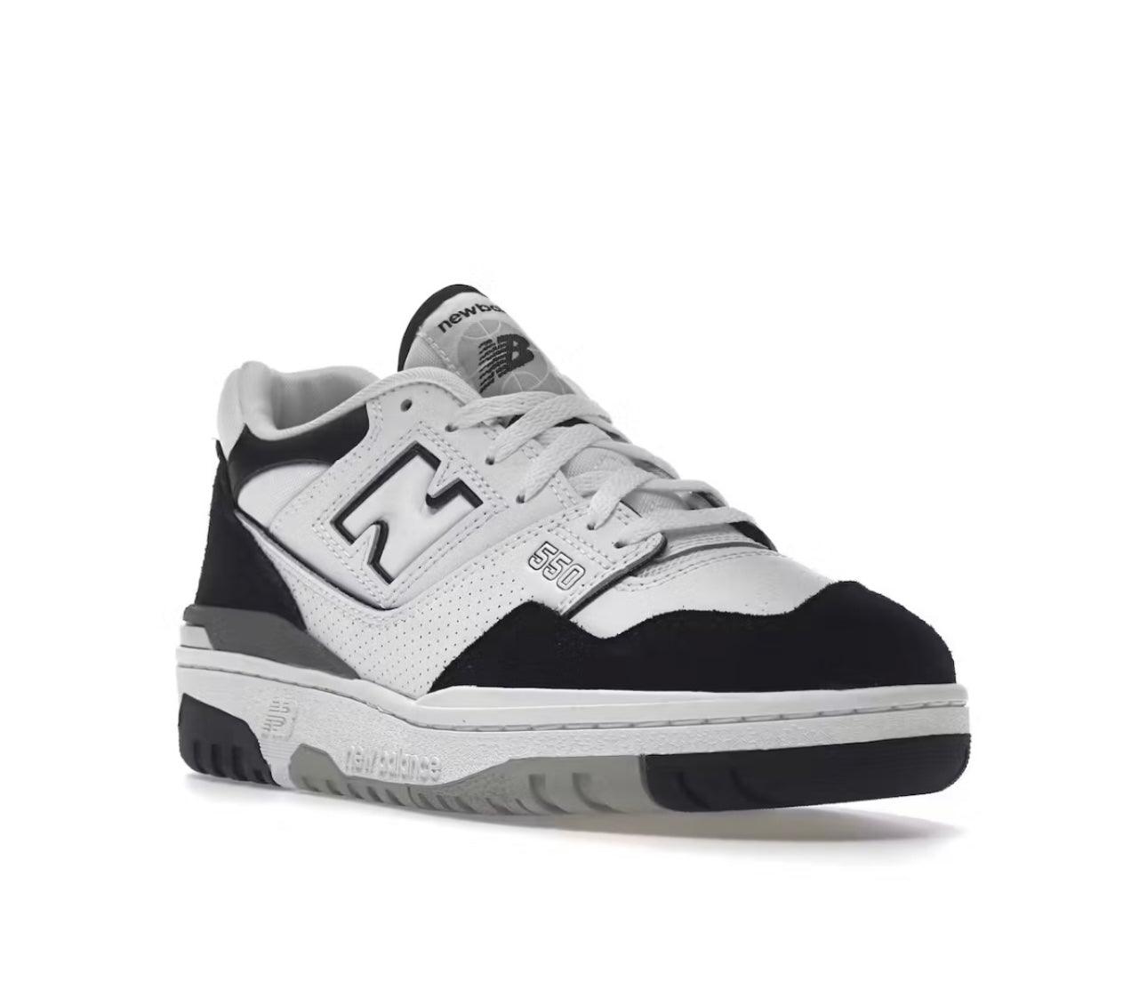 New Balance 550 white Black rain cloud