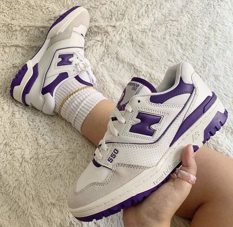 New Balance 550 White Purple