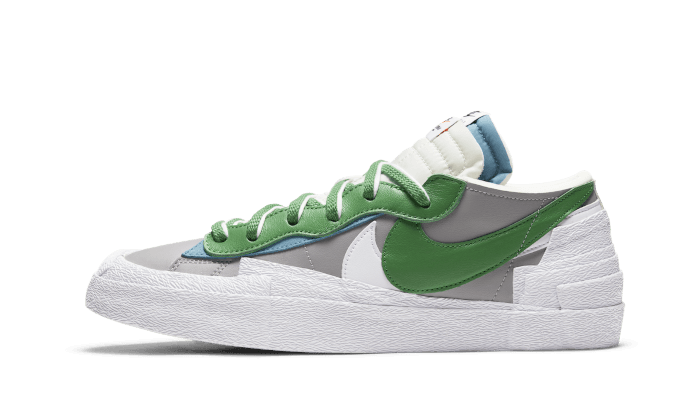 Nike Blazer Low Sacai Medium Grey Classic Green